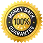 Image depicting a 100% money back guarantee symbol, emphasizing customer satisfaction and risk-free purchase assurance.