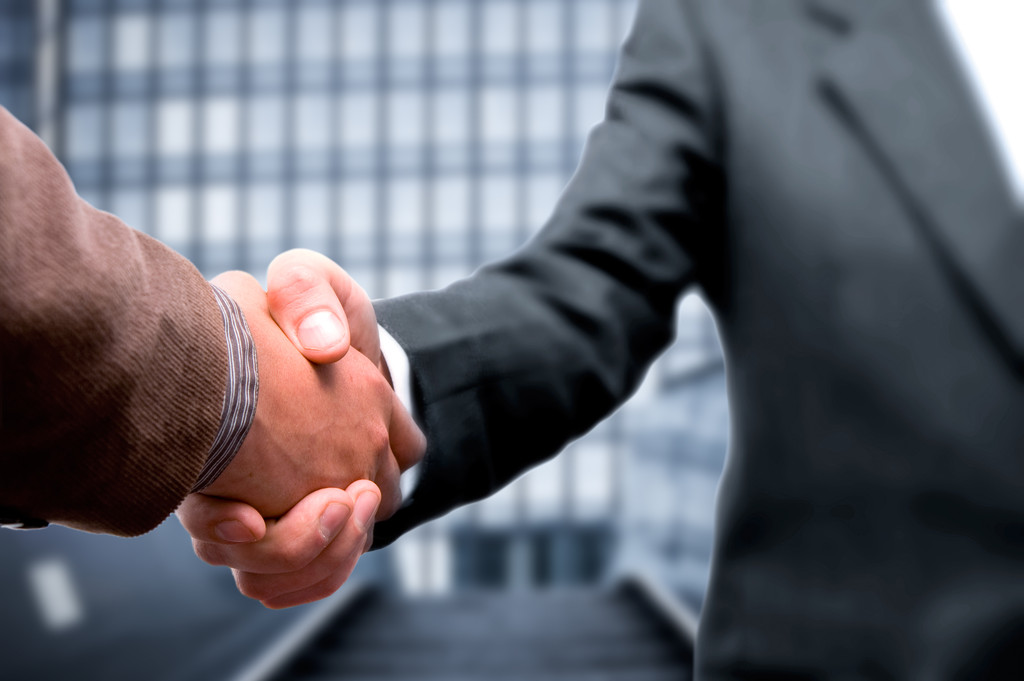 Handshake business concept