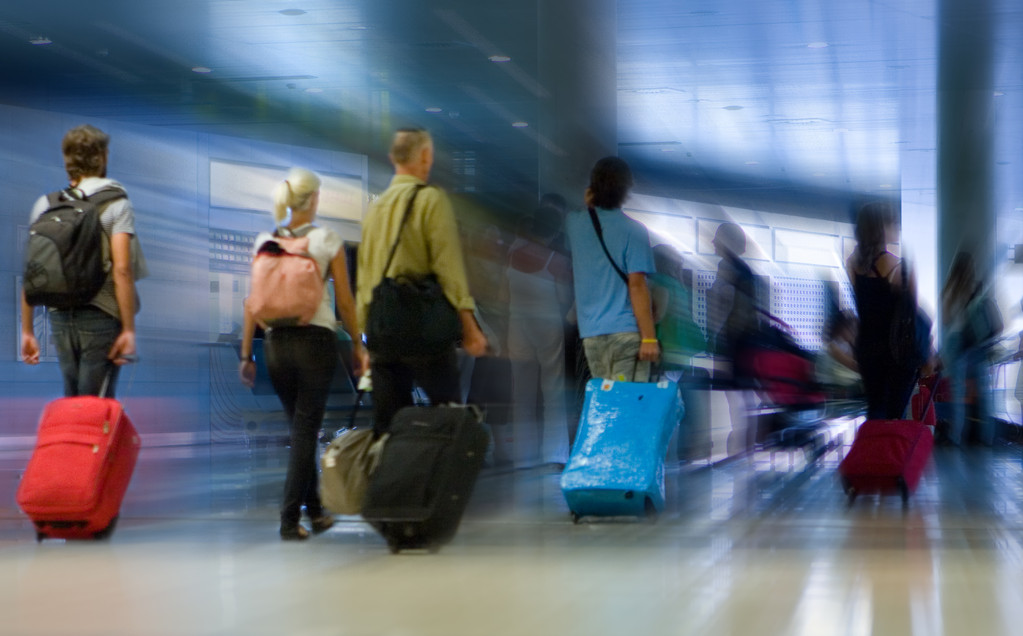 passengers at the airport 